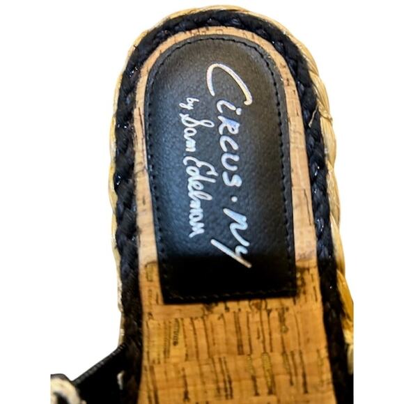 CIRCUS NY SAM EDELMAN Woman's Wallis Slide Sandal Size 7.5 Woven Weave Braided - Picture 4 of 9